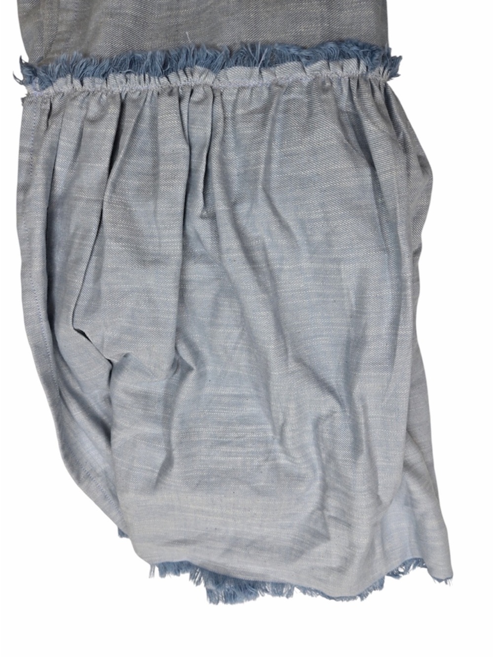 NWOT Chambray Ruffle Shower Curtain 7308